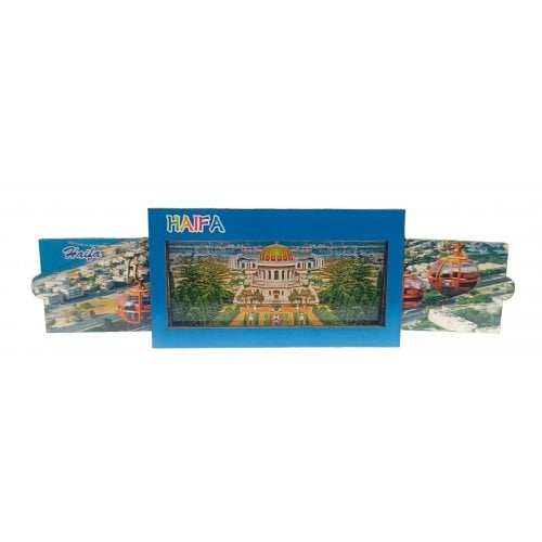 Slide-Open Wood Magnet - Haifa Scenes