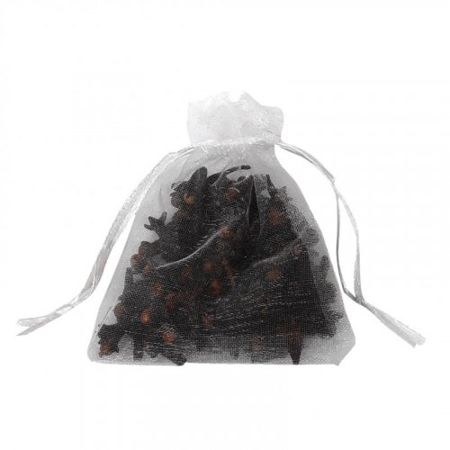 Small Havdalah Spice Bag with Cloves - Sheer White