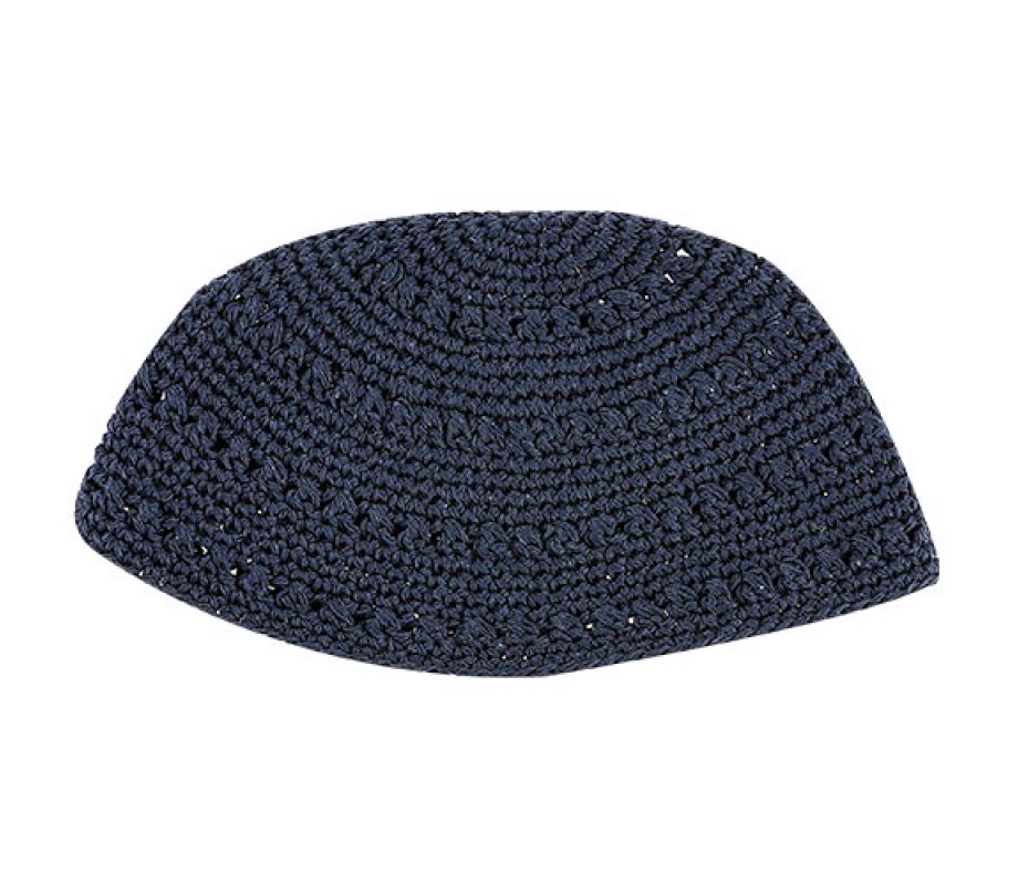 Solid Blue Frik Kippah