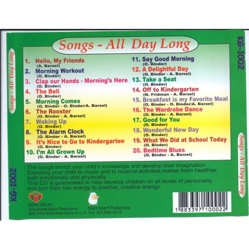 Songs All Day Long - Childrens English Songs Audio CD