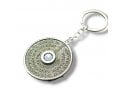 Spinner Key Chain with Revolving Stars of David - Travelers Prayer Words