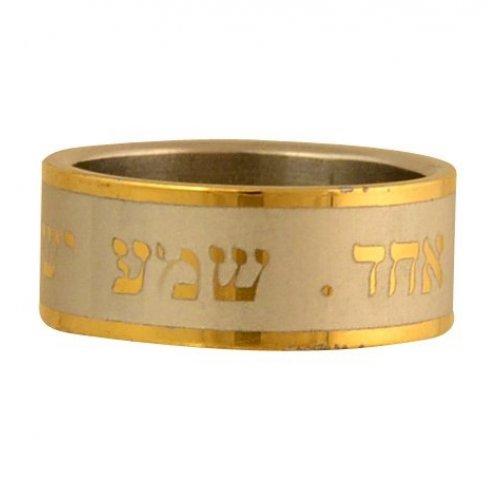 Stainless Steel Gold Ring 