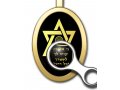 Star Of David With Hamsa Jewish Pendant by Nano Jewelry