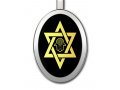 Star Of David With Hamsa Jewish Pendant by Nano Jewelry