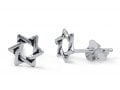 Star of David 925 Sterling Silver Stud Earrings