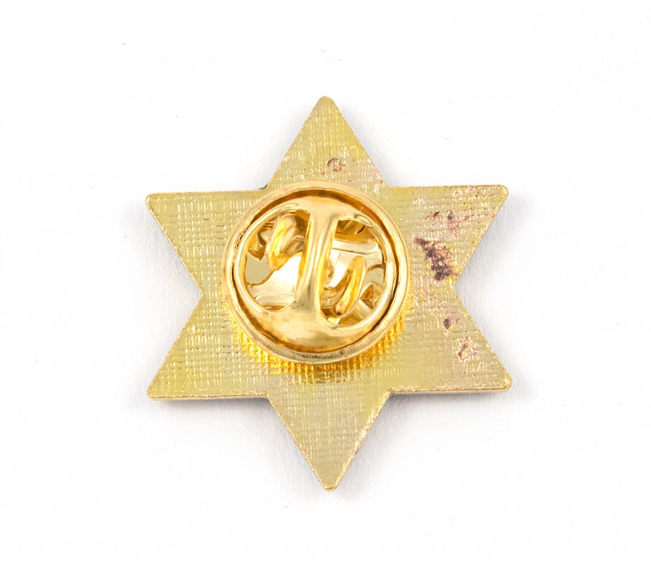 Star of David Blue & White Lapel Pin (pack of 5)
