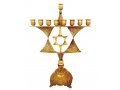 Star of David Classic Hanukkah Menorah in Bronze or Nickel