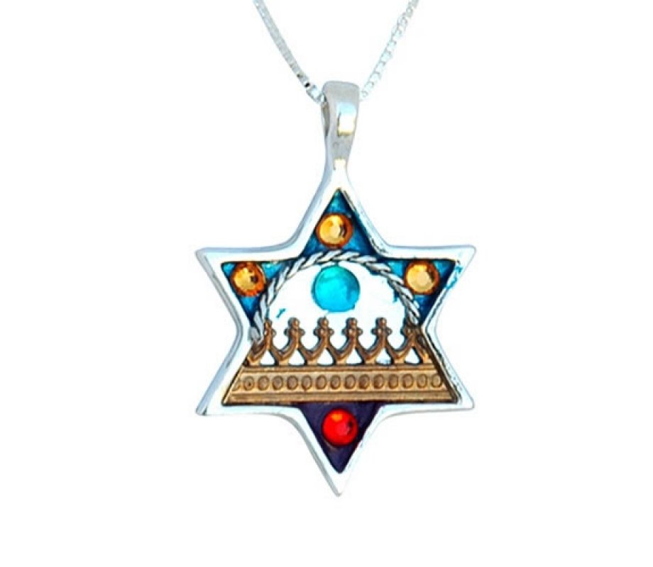 Star of David Necklace Against the Evil Eye by Ester Shahaf