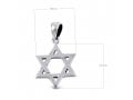 Star of David Necklace Pendant for Women or Men in 925 Sterling Silver with Chain