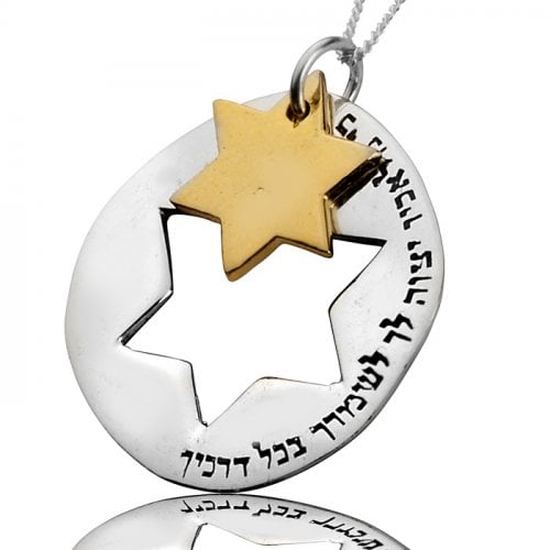 Star of David Necklace for Safeguard by HaAri Jewish Jewelry