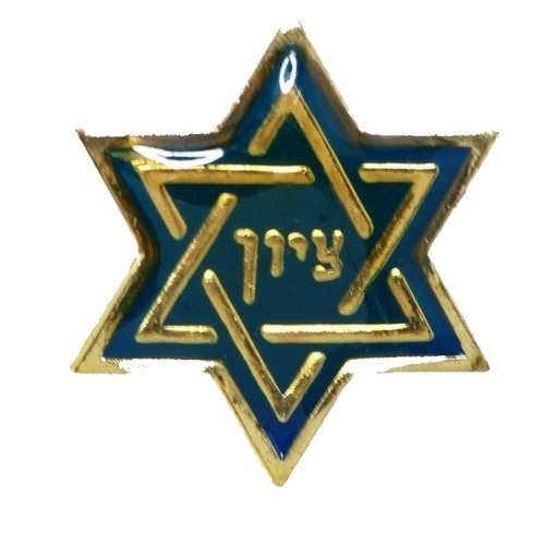 Star of David Zion Lapel Pin