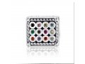 Sterling Silver Colorful Choshen Charm