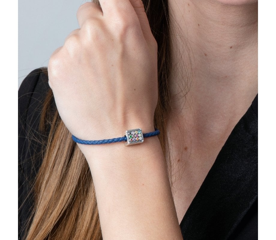 Sterling Silver Colorful Choshen Charm