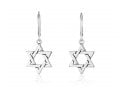 Sterling Silver Dangle Earrings - Star of David