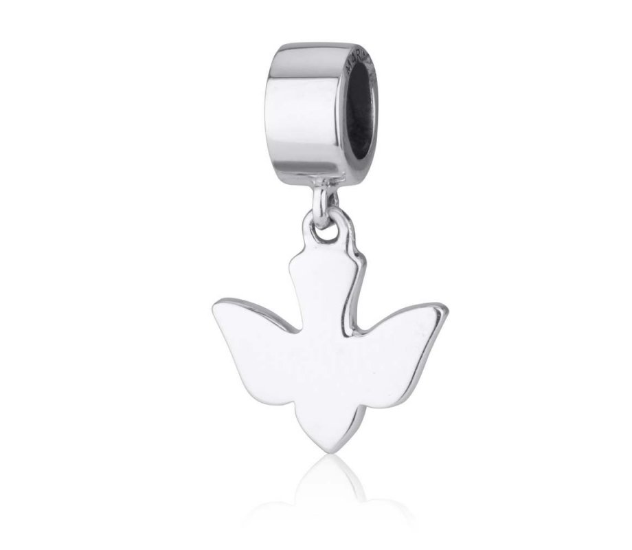 Sterling Silver 3D Dove Charm Or Pendant – Simple & Elegant Bird Jewelry