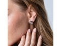 Sterling Silver Earrings - Cutout Letters of Ahava Love