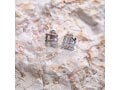 Sterling Silver Earrings - Cutout Letters of Ahava Love