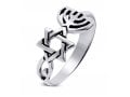 Sterling Silver Grafted Ring Spiritual Religious Jewelry