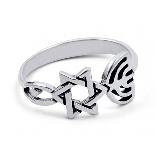 Sterling Silver Grafted Ring Spiritual Religious Jewelry