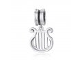 Sterling Silver Harp Charm