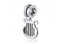 Sterling Silver Harp Charm