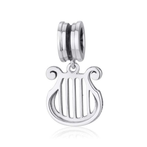 Sterling Silver Harp Charm