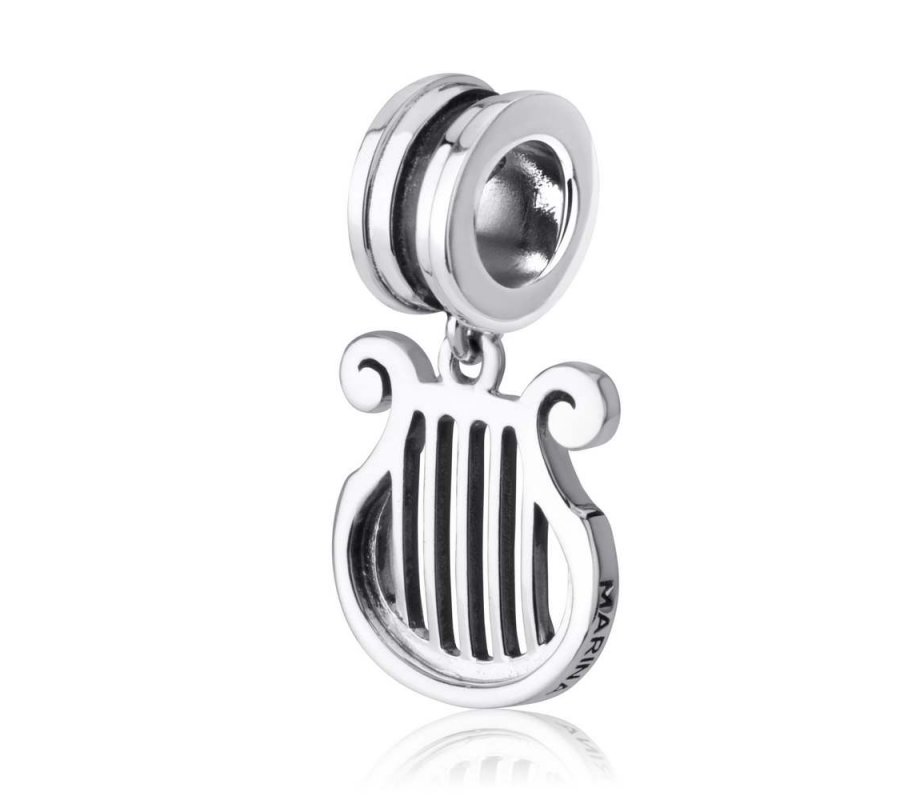 Sterling Silver Harp Charm