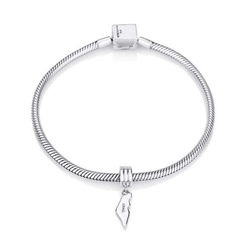 Sterling Silver Israel Map Charm