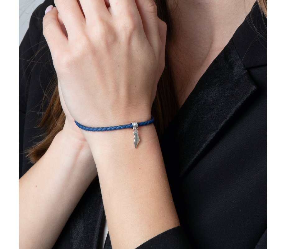 Sterling Silver Israel Map Charm