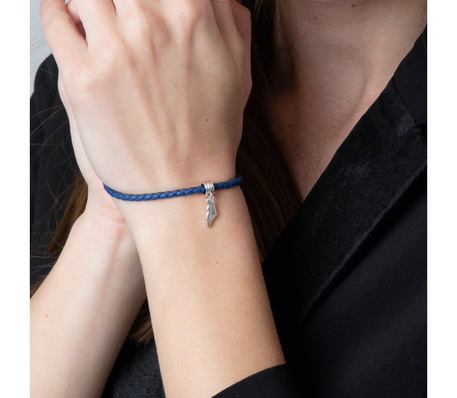 Sterling Silver Israel Map Charm