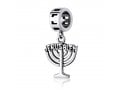 Sterling Silver Jerusalem Menorah Charm