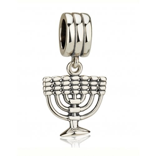 Sterling Silver Menorah Charm