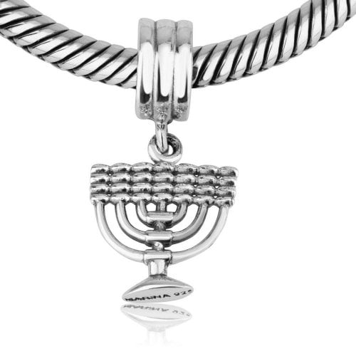 Sterling Silver Menorah Charm