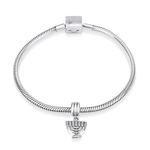 Sterling Silver Menorah Charm