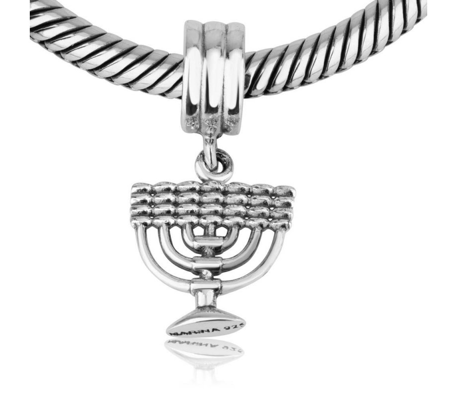 Sterling Silver Menorah Charm