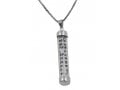 Sterling Silver Mezuzah Necklace Pendant with Chain