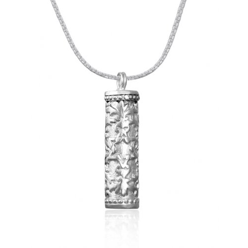 Sterling Silver Mezuzah Pendant Necklace by Studio Golan