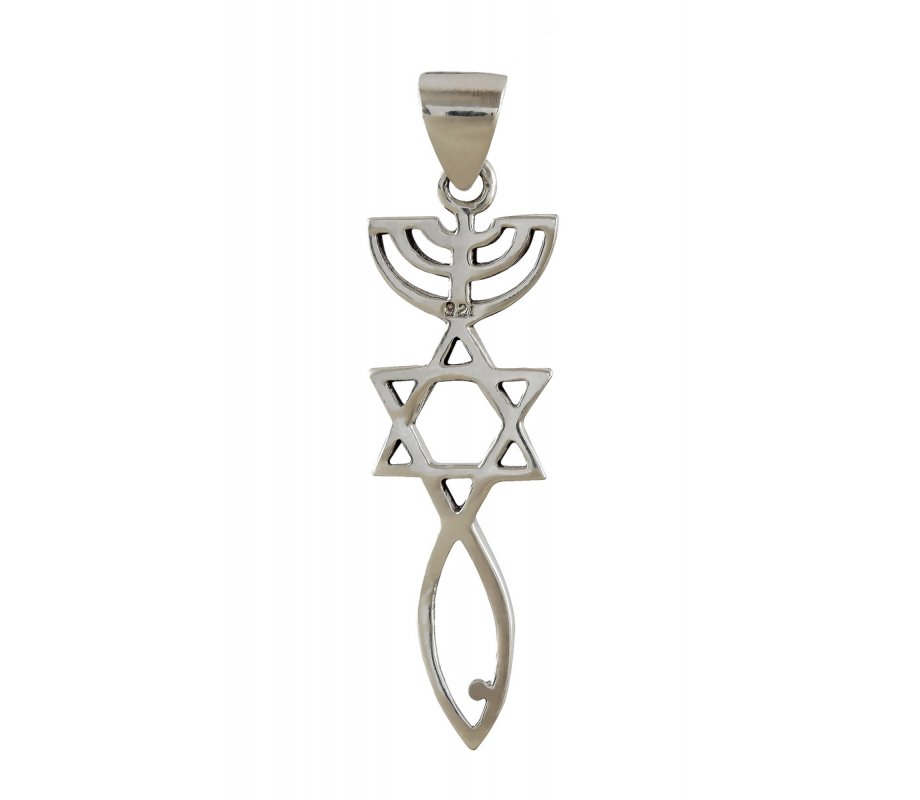 Sterling Silver Necklace Pendant Spiritual Religious Jewelry Grafted Pendant
