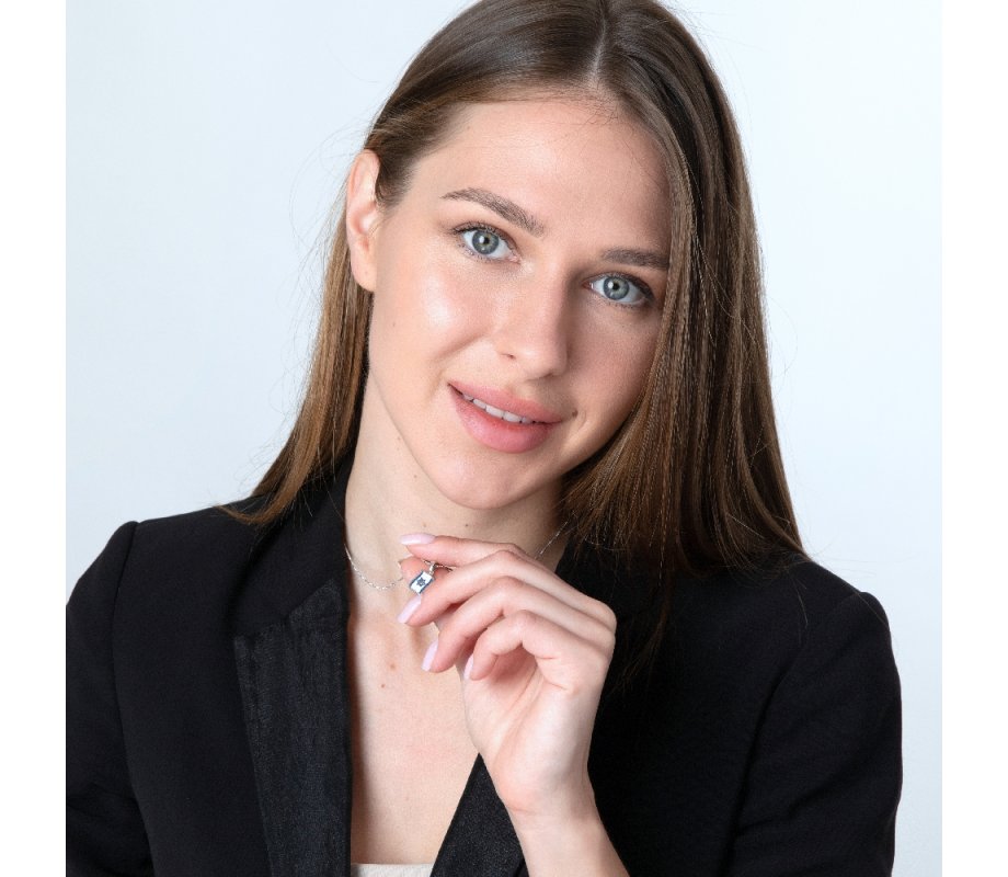 Sterling Silver Necklace and Pendant, Blue and White Star of David Flag of Israel