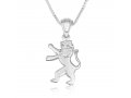 Sterling Silver Pendant Necklace - Roaring Lion of Judah