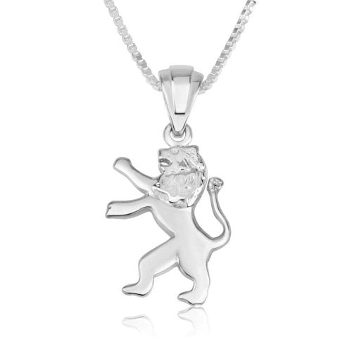Sterling Silver Pendant Necklace - Roaring Lion of Judah