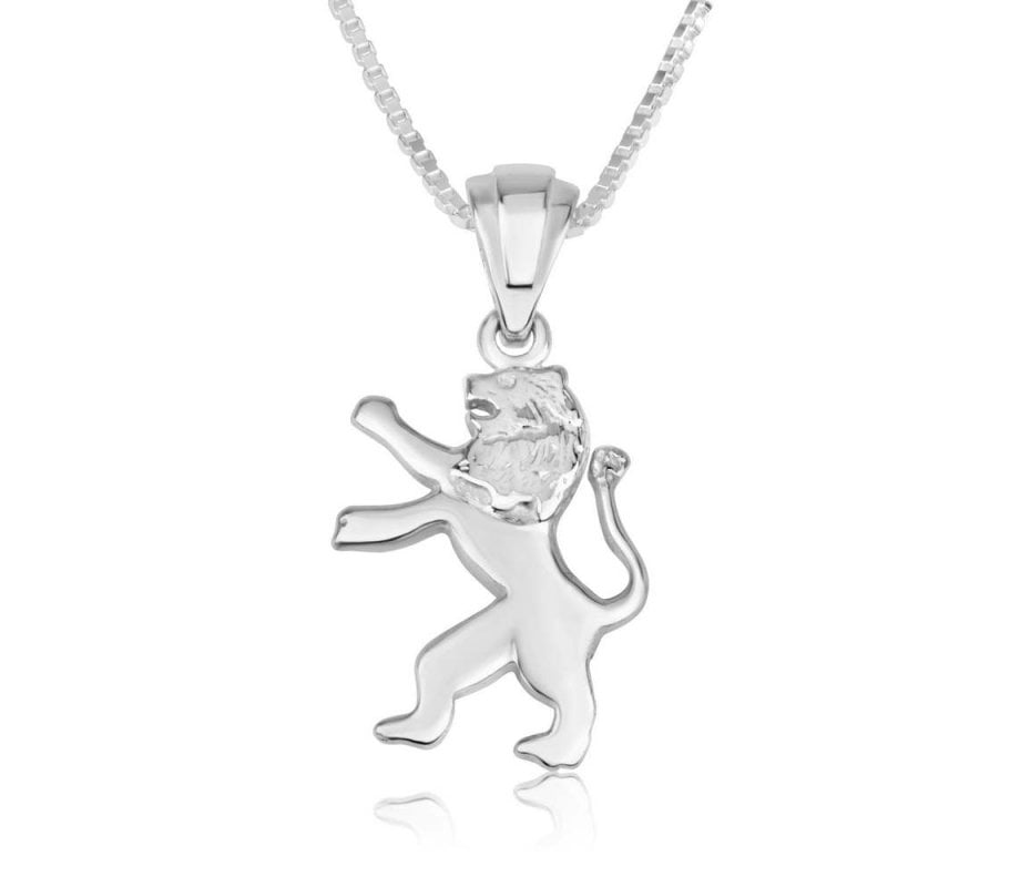 Sterling Silver Pendant Necklace - Roaring Lion of Judah