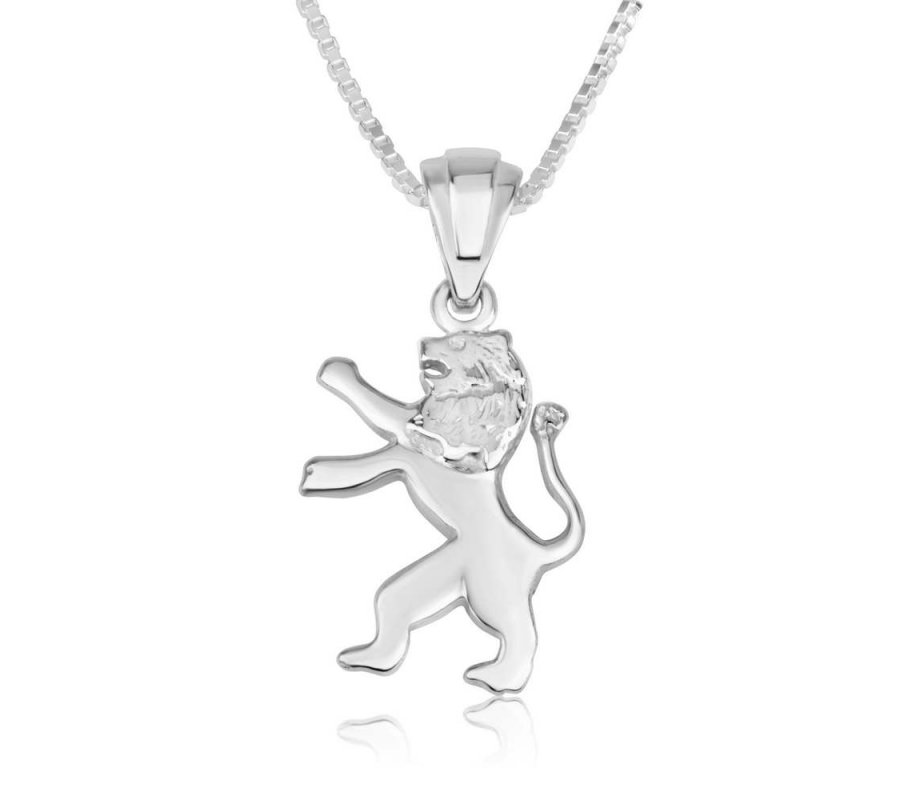 Sterling Silver Pendant Necklace - Roaring Lion of Judah
