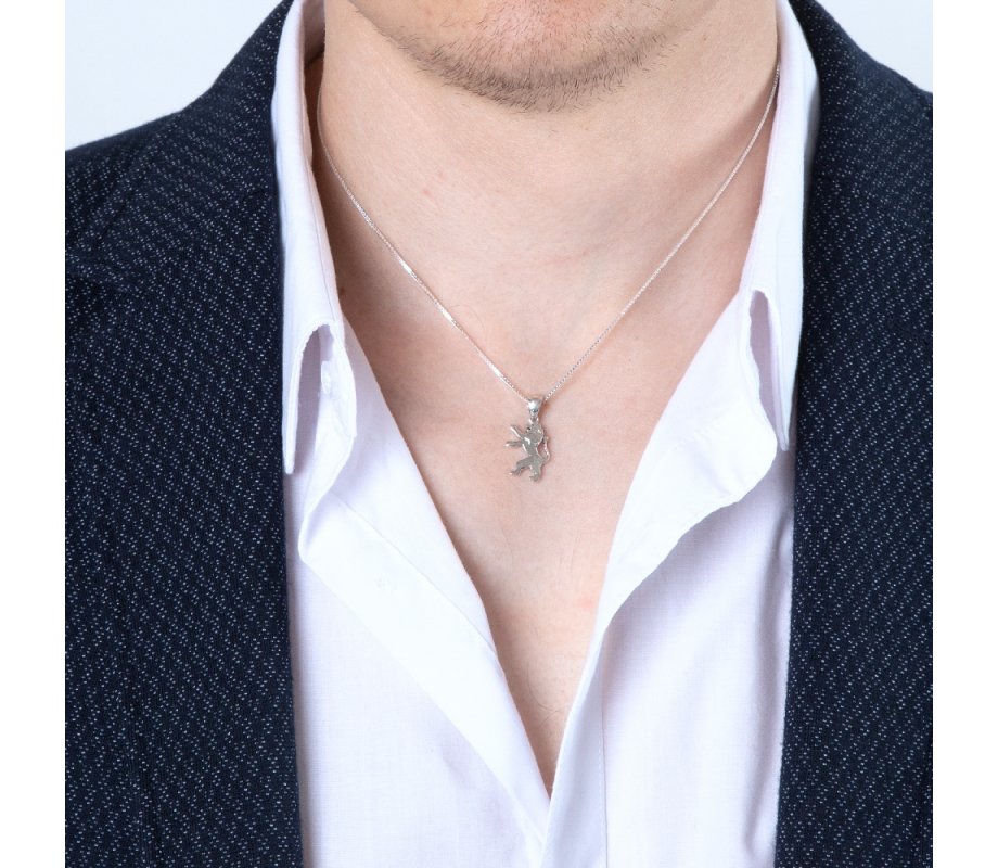 Sterling Silver Pendant Necklace - Roaring Lion of Judah