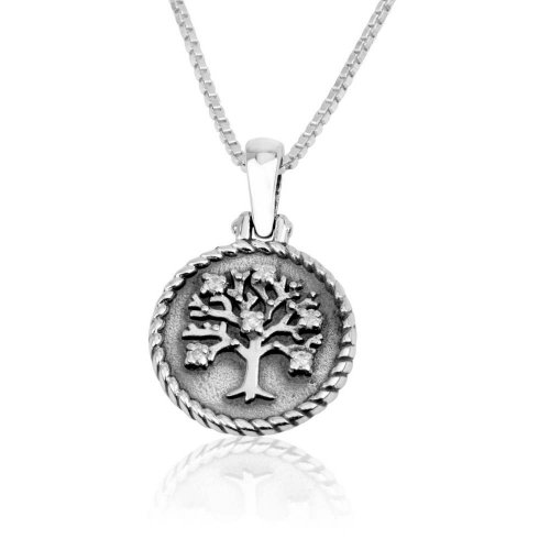 Sterling Silver Pendant Necklace - Tree of Life Design