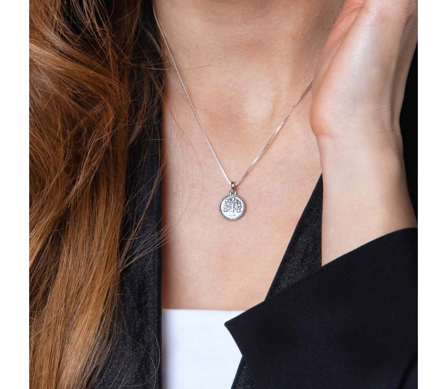 Sterling Silver Pendant Necklace - Tree of Life Design