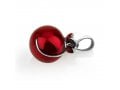 Sterling Silver Pomegranate Pendant Necklace with Red Enamel and Garnet Stones