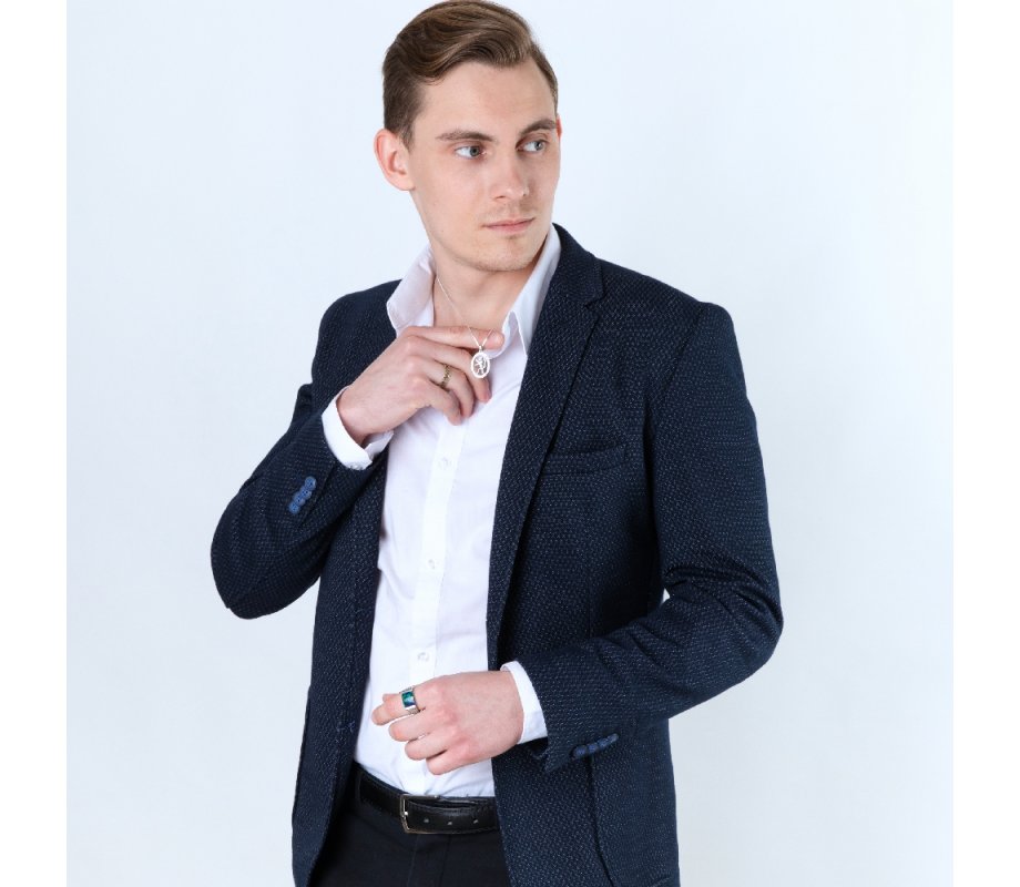 Sterling Silver Ring with Cutout Gold Plated Hebrew Ani Ledodi  English Inside