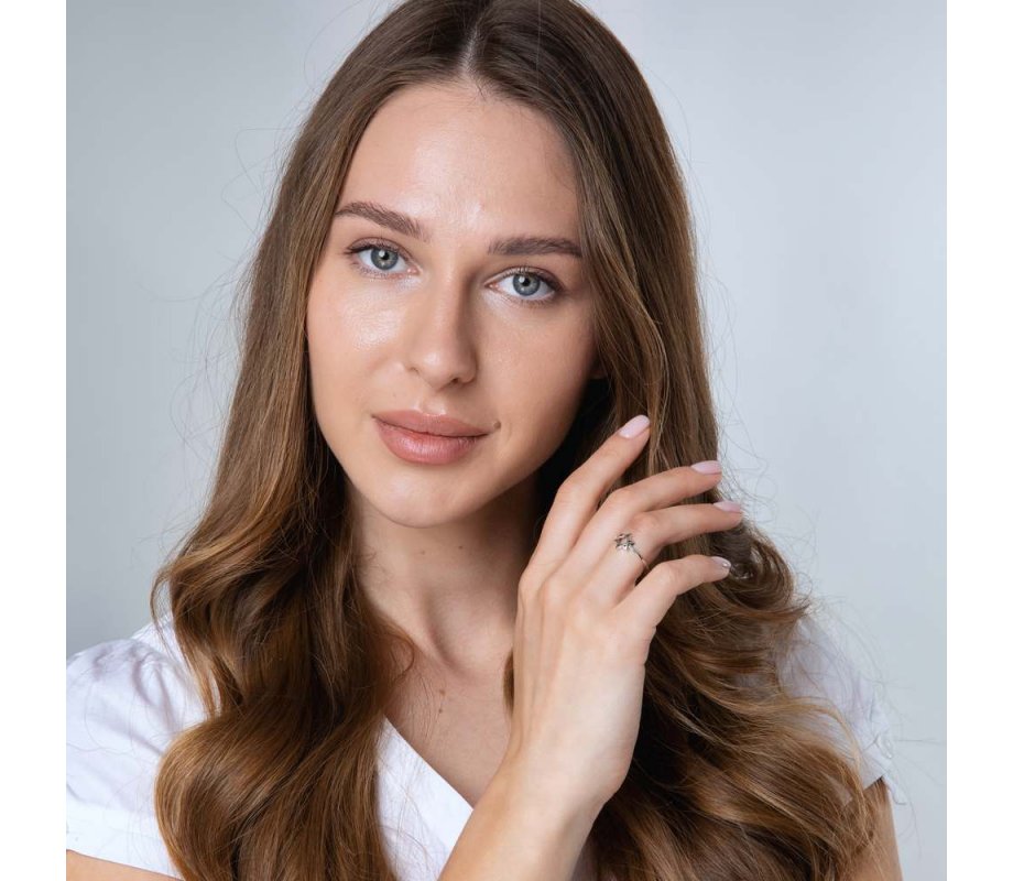 Sterling Silver Ring with Domed Cutout Star of David