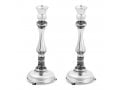 Sterling Silver Shabbat Candlesticks - Filigree Design